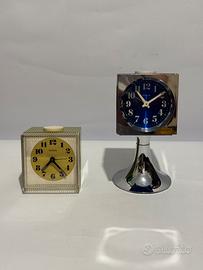 Lotto 2 sveglie vintage Bernina e Veglia Space Age