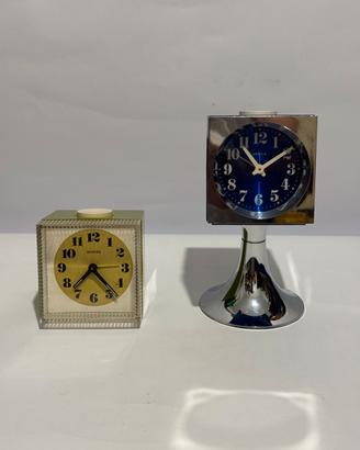 Lotto 2 sveglie vintage Bernina e Veglia Space Age