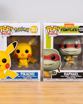 Lotto 2 FunkoPop - Pikachu 353 & Raffaello 1135