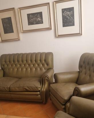 salotto completo Poltrona Frau, modello Bonnie