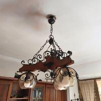 Lampadario rustico vintage