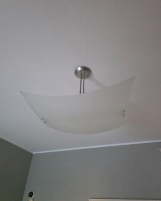 Vela lampadario sospensione Vetro Satinato 70x50cm