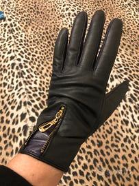 guanti donna neri in pelle