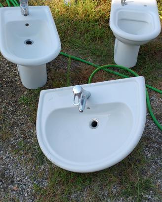 sanitari Dolomite lavabo e bidet 