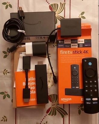 Amazon Fire TV Stick 4K wifi + adattatore ethernet