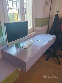 Lago 36e8 scrivania + 2 comodini/cassetti sospesi