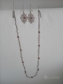 Parure in pizzo chiacchierino