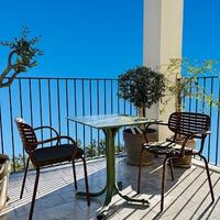 2 Poltroncine e 1 Tavolo in acciaio verniciato