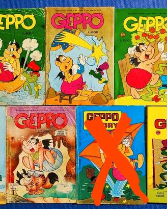 Lotto di 8 fumetti Geppo e Super Geppo