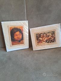 Coppia miniature di dipinti messicani