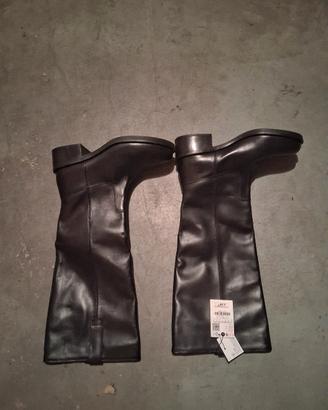 stivali neri zara 38