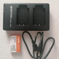 Caricabatterie e batteria comp. Sony NP-BX1