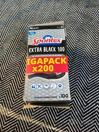 guanti monouso in vinile Spontex Extra Black