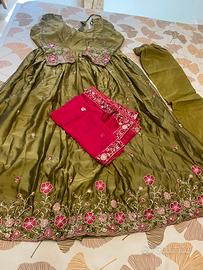 Long anarkali dress