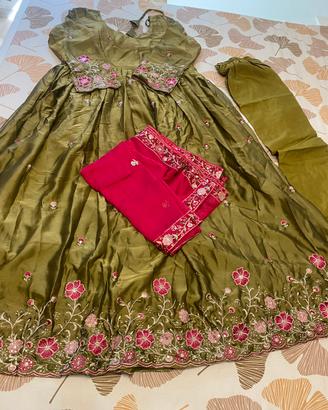 Long anarkali dress