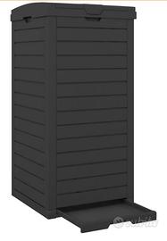 Contenitore da Esterno/Interno 118L Nero (Nuovo)
