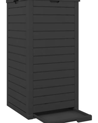Contenitore da Esterno/Interno 118L Nero (Nuovo)