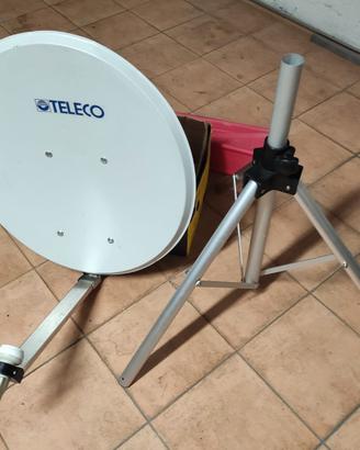 Parabola satellitare TELECO con treppiede
