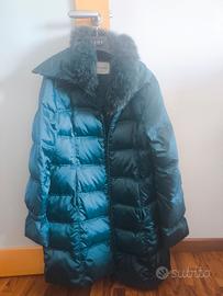 Cappotto verde petrolio