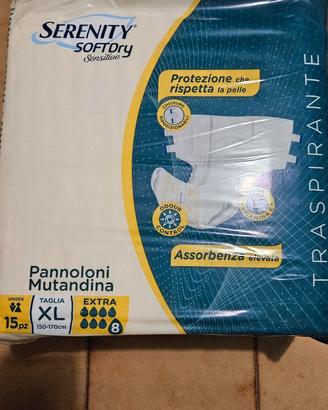 Pannoloni mutandina unisex taglia XL Serenity