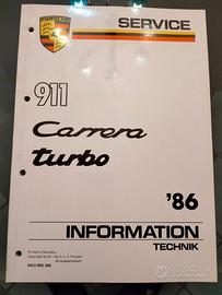 set manuali officina porsche 911 cabrio 1986
