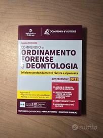 Compendio Deontologia Forense, Simone, 2025