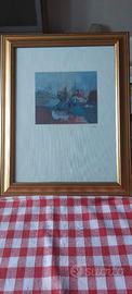 Coppia quadri d'arte vintage Enzo e Mariella Barni