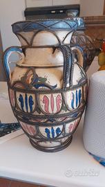 Brocca marocchina in ceramica con filigrana