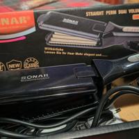 piastra per capelli frizee e spazzola elettrica 