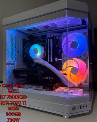 PC Gaming Ryzen 7 7800X3D/RTX 3070 Ti/16GB/500GB