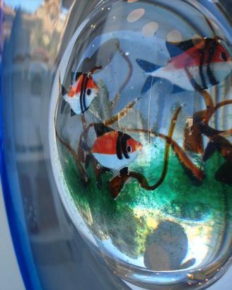 Acquarius  vetro soffiato Murano La Murrina