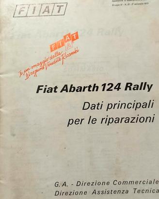 Manuale assistenza tecnica Abarth 124