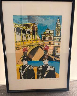 SERIGRAFIA DI REMO BRINDISI "I CRABINIERI"