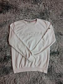 Felpa Moncler Bianca Originale - Taglia M - Ottime
