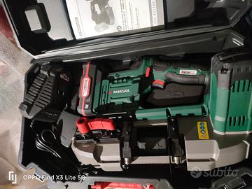 Parkside® - Sega a nastro a batteria 20 V, PMBA 20 - Giardino e Fai da