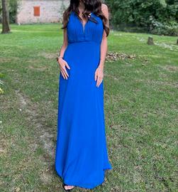 Abito lungo blu