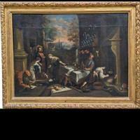 Dipinto a olio su tela attribuito a Leandro Dal Po