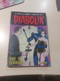 diabolik inediti originali anno VII n 1 1968
