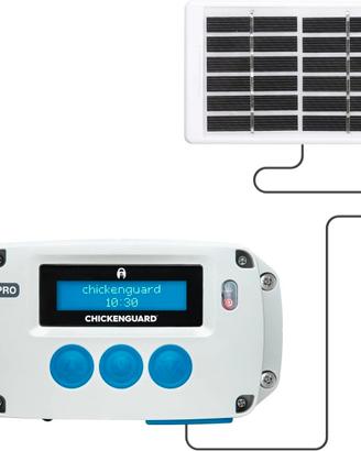 ChickenGuard PRO Kit Solare Apertura Porta Pollaio