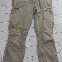 Pantaloni donna verde militare vita bassa TG 46