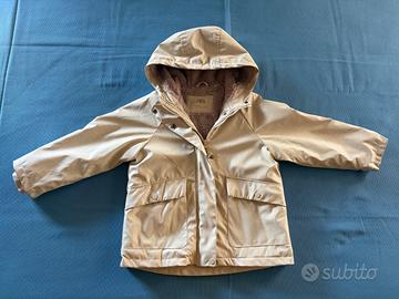 Giacca Zara bimba impermeabile con peluche 5-6 ann