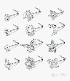 piercing naso acciaio chirurgico
