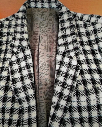 Giacca da uomo quadrettata 100% lana tg.M