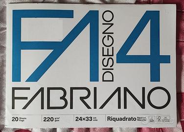 Album da disegno Fabriano 24x33 liscio riquadrato
