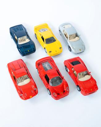 Ferrari Shell V-Power - Lotto 6 Modellini Die-Cast