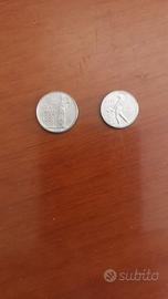Monete 100 LIRE e 50 LIRE conio minuscolo '92-'93