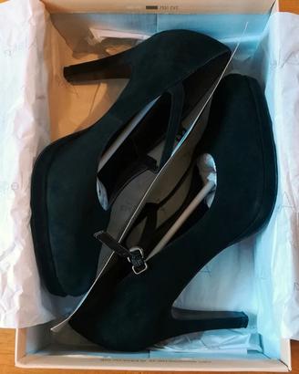 Décolleté nere tacco 10 Alesya in pelle n. 41