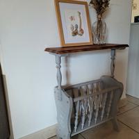  Mobiletto portariviste shabby chic