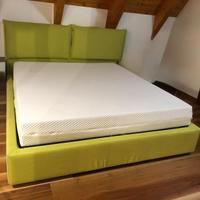 Letto con cassone e materasso