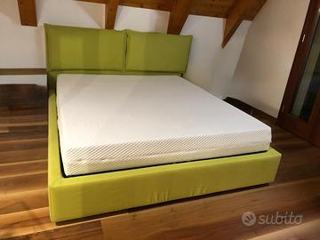 Letto con cassone e materasso